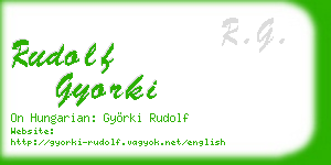 rudolf gyorki business card